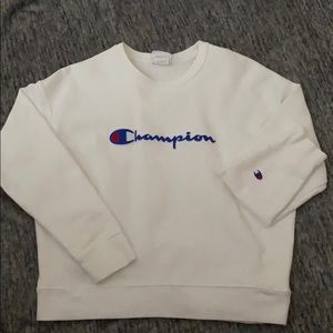 White champion crew neck